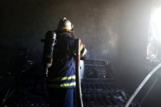 Под Каменским во время пожара погиб мужчина - ФОТО