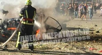 В Днепре взорвали автомобиль: водителя разорвало на части