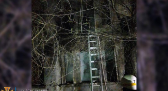 В Каменском возле рынка горело заброшенное здание