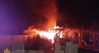 Под Каменским горела хозпостройка