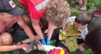 В Днепропетровской области на детской площадке травмировался школьник