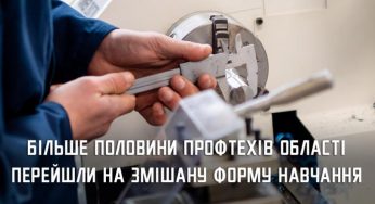 На Дніпропетровщині більш ніж 30 профтехів перейшли на змішану форму навчання