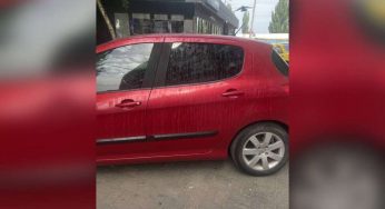 У Дніпрі облили білизною дівчину та її автомобіль