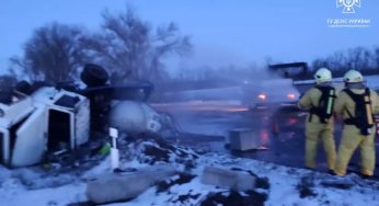 Під Кам’янським перекинувся ГАЗ