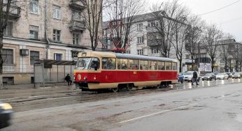У Кам’янському на маршрут трамвая № 4 вийшов оновлений вагон