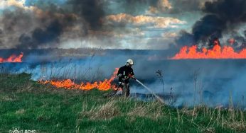 На Дніпропетровщині за добу виникло 26 пожеж на відкритих територіях