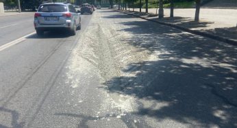 У Дніпрі дорогу декількох вулиць залило бетоном