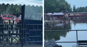 У Дніпрі чоловік скоїв ДТП, після чого стрибнув у воду (відео)