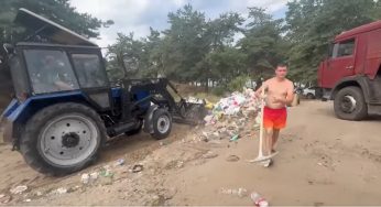 У Кам’янському прибрали сміття на Єлизаветівському котловані (відео)
